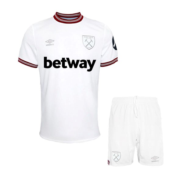 Camiseta West Ham Replica Segunda Ropa Niño 2023/24